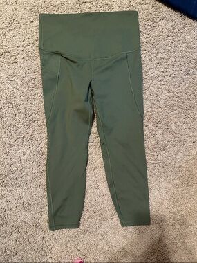 GAP Olive Green Maternity GapFit Capri Leggings